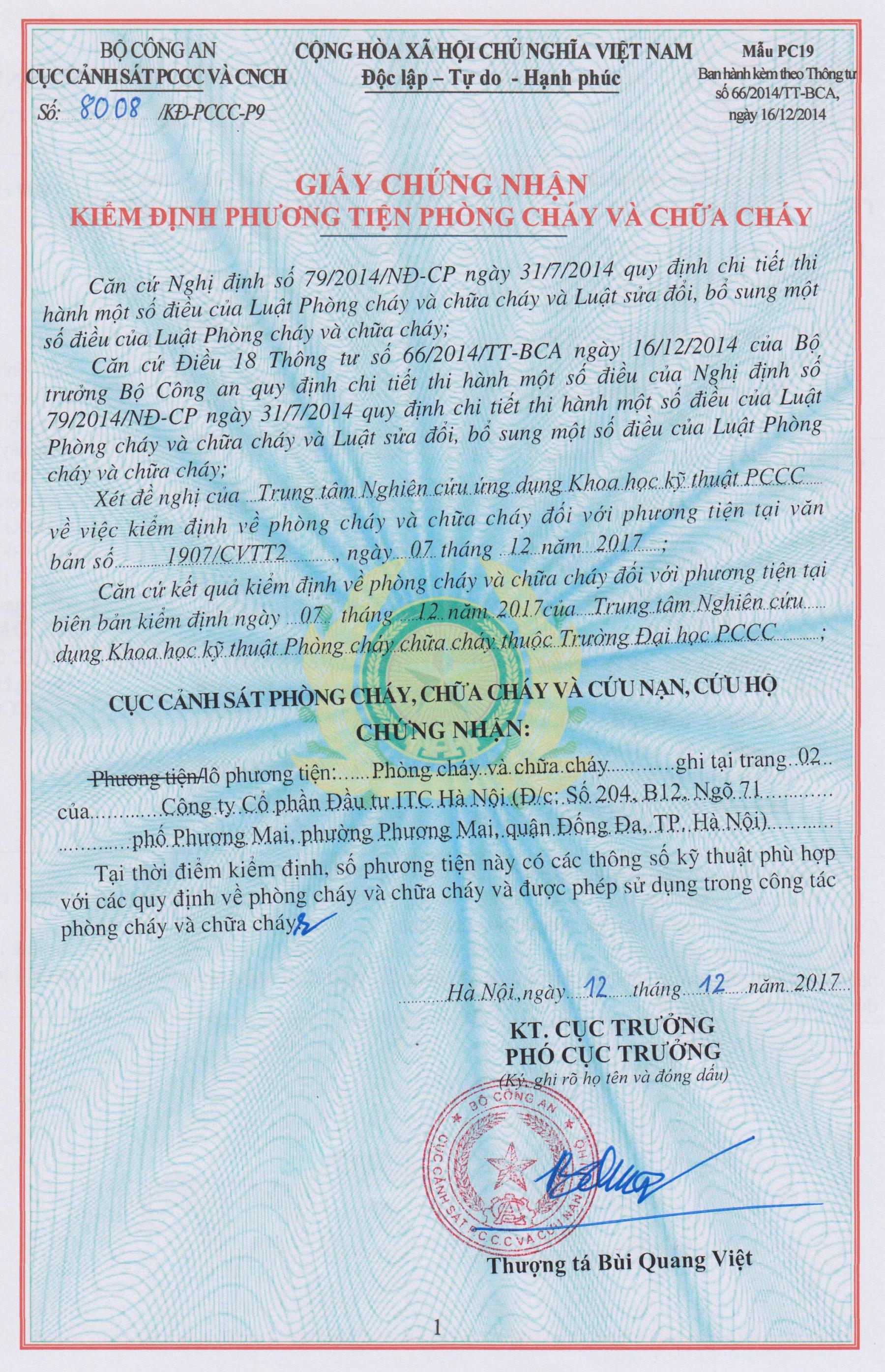 XIN GIẤY PHÉP PHÒNG CHÁY CHỮA CHÁY